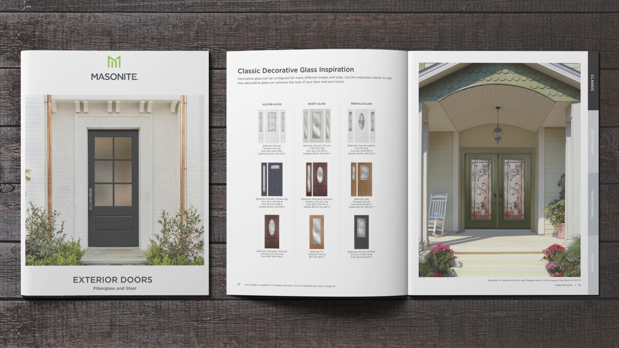 Elevate your home's curb appeal with the stunning selection of Masonite exterior doors showcased in their comprehensive catalog. From traditional to modern designs, Masonite offers exceptional craftsmanship and innovative features that combine style with durability. Explore the Masonite Exterior Door Catalog and discover the perfect entryway solution to make a lasting impression. Upgrade your home's exterior with Masonite today.