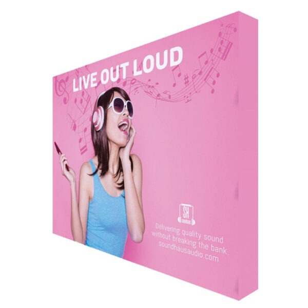 Elevate your on-the-go promotions with the One Choice 10ft Fabric Pop-Up Display. Ready in minutes, this display features a lightweight aluminum alloy frame with plastic hooks for secure locking. Fasten interchangeable graphics with hook & loop attachment, making it a versatile choice for various events. Easily collapse the frame with the front graphic attached and stow it in the included carry bag. Experience the unmatched versatility of a display designed for special events, in-office promotions, and ultimate portability.