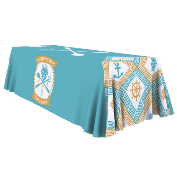 8ft 4-Sided Regular Stretch Table Throw - Image 2