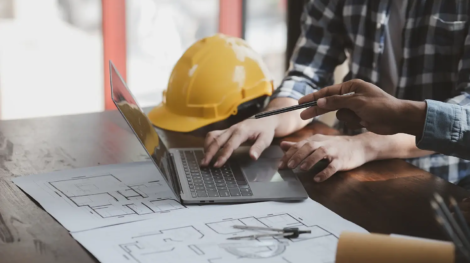 SEO strategies for a construction company with a digital marketing plan and tools.